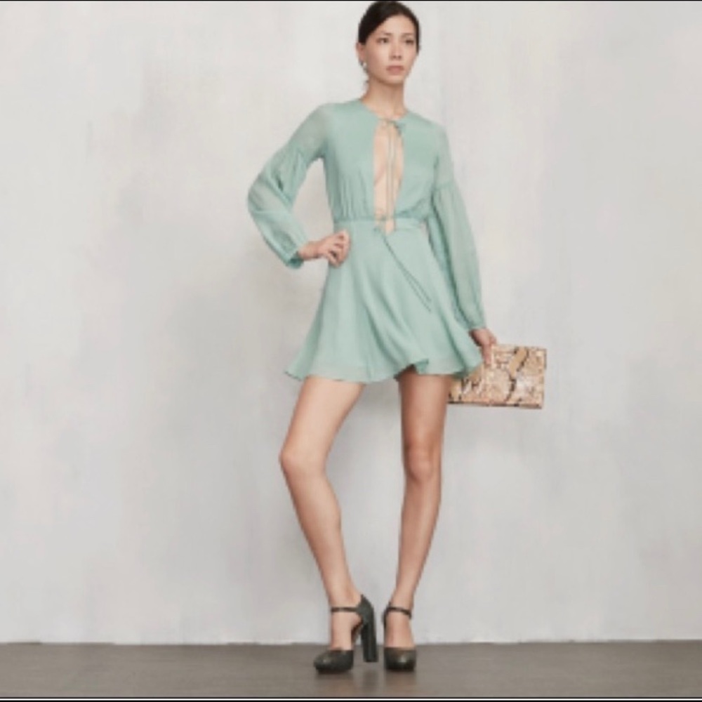 Reformation Sea Foam Dress